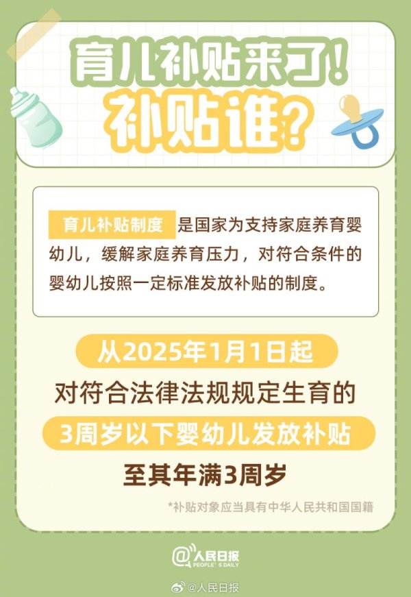 捷希源配资 收藏！育儿补贴补贴谁？怎么领？戳图读懂